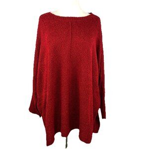 Wonderly Size XXL Womens Boho Fall Burnt Orange Nubby Boucle Long Sweater